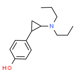 ChemSpider 2D Image | 4-[2-(Dipropylamino)cyclopropyl]phenol | C15H23NO