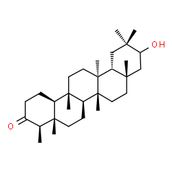 ChemSpider 2D Image | (4R,4aS,6aS,6bR,8aS,12aR,12bS,14aS,14bS)-10-Hydroxy-4,4a,6b,8a,11,11,12b,14a-octamethylicosahydro-3(2H)-picenone | C30H50O2