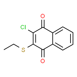 ChemSpider 2D Image | 2-Chloro-3-(ethylsulfanyl)-1,4-naphthoquinone | C12H9ClO2S