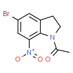 ChemSpider 2D Image | 1-Acetyl-5-bromo-7-nitroindoline | C10H9BrN2O3