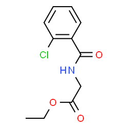 ChemSpider 2D Image | Ethyl N-(2-chlorobenzoyl)glycinate | C11H12ClNO3