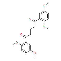 ChemSpider 2D Image | 1,5-di(2,5-dimethoxyphenyl)pentane-1,5-dione | C21H24O6