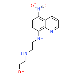 ChemSpider 2D Image | 2-[2-(5-Nitro-quinolin-8-ylamino)-ethylamino]-ethanol | C13H16N4O3