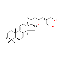 ChemSpider 2D Image | 26,27-Dihydroxy-lanosta-7,9(11),24-trien-3,16-dione | C30H44O4