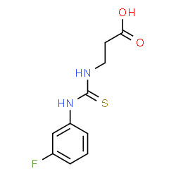 ChemSpider 2D Image | N-[(3-Fluorophenyl)carbamothioyl]-beta-alanine | C10H11FN2O2S
