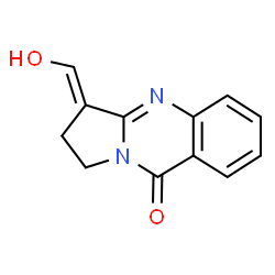 ChemSpider 2D Image | (3E)-3-(Hydroxymethylene)-2,3-dihydropyrrolo[2,1-b]quinazolin-9(1H)-one | C12H10N2O2