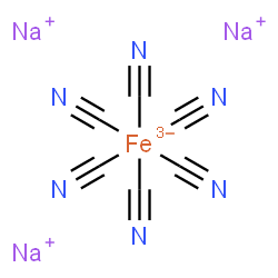 ChemSpider 2D Image | Sodium hexacyanoferrate(III) | C6FeN6Na3