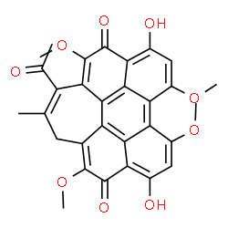 ChemSpider 2D Image | Hypocrellin B | C30H24O9