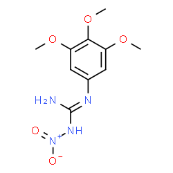 ChemSpider 2D Image | 1-Nitro-2-(3,4,5-trimethoxyphenyl)guanidine | C10H14N4O5