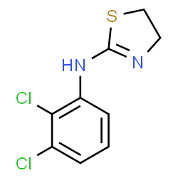ChemSpider 2D Image | N-(2,3-Dichlorophenyl)-4,5-dihydro-1,3-thiazol-2-amine | C9H8Cl2N2S