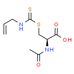 ChemSpider 2D Image | N-Acetyl-S-(allylcarbamothioyl)-L-cysteine | C9H14N2O3S2