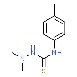 ChemSpider 2D Image | 2,2-Dimethyl-N-(4-methylphenyl)hydrazinecarbothioamide | C10H15N3S