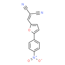 ChemSpider 2D Image | {[5-(4-Nitrophenyl)-2-furyl]methylene}malononitrile | C14H7N3O3
