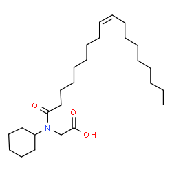 ChemSpider 2D Image | N-Cyclohexyl-N-[(9Z)-9-octadecenoyl]glycine | C26H47NO3