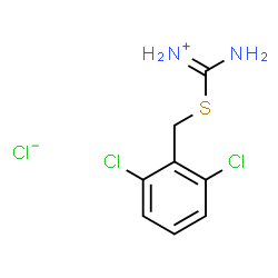 ChemSpider 2D Image | amino[(2,6-dichlorobenzyl)thio]methaniminium chloride | C8H9Cl3N2S