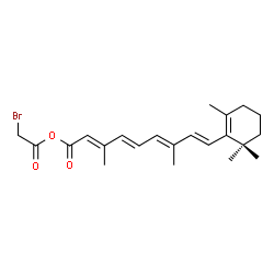 ChemSpider 2D Image | O~15~-(Bromoacetyl)retinoic acid | C22H29BrO3