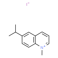 ChemSpider 2D Image | 6-Isopropyl-1-methylquinolinium iodide | C13H16IN