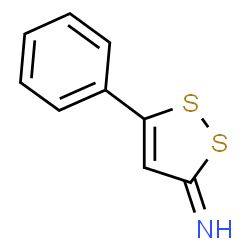 ChemSpider 2D Image | 5-Phenyl-3H-1,2-dithiol-3-imine | C9H7NS2