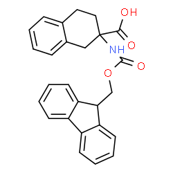 ChemSpider 2D Image | Fmoc-2-amino-1,2,3,4-tetrahydro-naphthalene-2-carboxylic acid | C26H23NO4