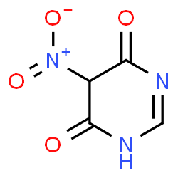 ChemSpider 2D Image | 5-Nitro-4,6(1H,5H)-pyrimidinedione | C4H3N3O4