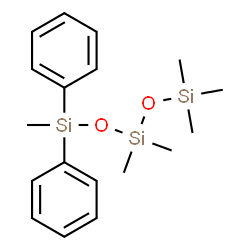 ChemSpider 2D Image | 1,1,1,3,3,5-Hexamethyl-5,5-diphenyltrisiloxane | C18H28O2Si3