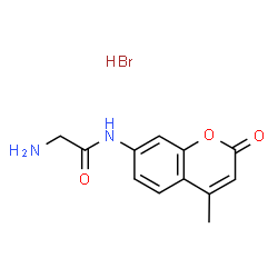 ChemSpider 2D Image | N-(4-Methyl-2-oxo-2H-chromen-7-yl)glycinamide hydrobromide (1:1) | C12H13BrN2O3