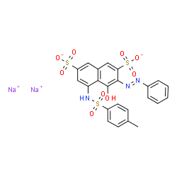 ChemSpider 2D Image | Acid Red 106 | C23H17N3Na2O9S3
