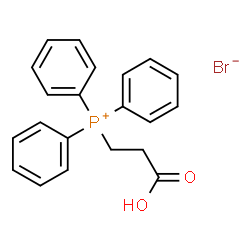 ChemSpider 2D Image | (2-Carboxyethyl)triphenylphosphonium bromide | C21H20BrO2P