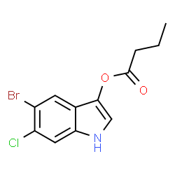ChemSpider 2D Image | 5-Bromo-6-chloro-3-indoxyl butyrate | C12H11BrClNO2