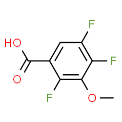 ChemSpider 2D Image | 2,4,5-Trifluoro-3-methoxybenzoic acid | C8H5F3O3