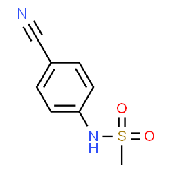 ChemSpider 2D Image | N-(4-Cyanophenyl)methanesulfonamide | C8H8N2O2S