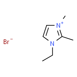 ChemSpider 2D Image | 1-ethyl-2,3-dimethylimidazolium bromide | C7H13BrN2
