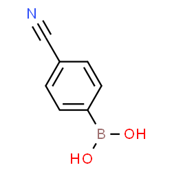 ChemSpider 2D Image | 4-Cyanophenylboric acid | C7H6BNO2