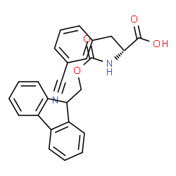 ChemSpider 2D Image | Fmoc-D-Phe(3-CN)-OH | C25H20N2O4