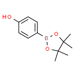 ChemSpider 2D Image | 4-Hydroxyphenylboronic acid pinacol cyclic ester | C12H17BO3