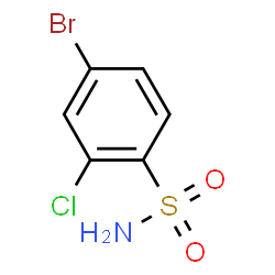 ChemSpider 2D Image | 4-Bromo-2-chlorobenzenesulfonamide | C6H5BrClNO2S