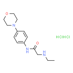 ChemSpider 2D Image | N~2~-Ethyl-N-[4-(4-morpholinyl)phenyl]glycinamide dihydrochloride | C14H23Cl2N3O2