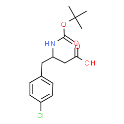 ChemSpider 2D Image | (L)-3-BOC-Amino-4-(4-chloro-phenyl)-butyric acid | C15H20ClNO4
