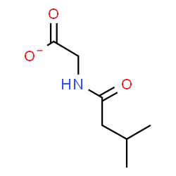 ChemSpider 2D Image | [(3-Methylbutanoyl)amino]acetate | C7H12NO3