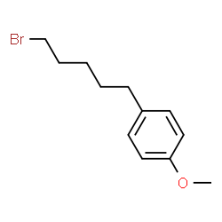 ChemSpider 2D Image | 1-(5-Bromopentyl)-4-methoxybenzene | C12H17BrO