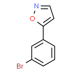 ChemSpider 2D Image | 5-(3-Bromophenyl)isoxazole | C9H6BrNO