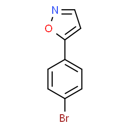 ChemSpider 2D Image | 5-(4-Bromophenyl)isoxazole | C9H6BrNO