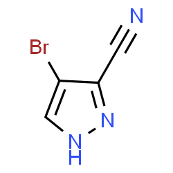 ChemSpider 2D Image | 4-Bromo-1H-pyrazole-3-carbonitrile | C4H2BrN3