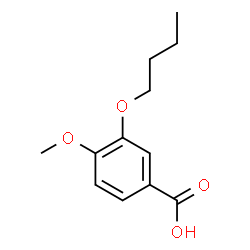 ChemSpider 2D Image | 3-Butoxy-4-methoxybenzoic acid | C12H16O4