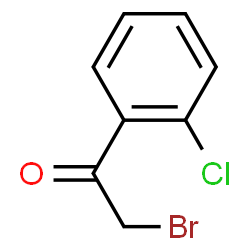 ChemSpider 2D Image | 2-Bromo-2'-chloroacetophenone | C8H6BrClO