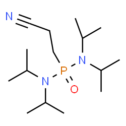 ChemSpider 2D Image | P-(2-Cyanoethyl)-N,N,N',N'-tetraisopropylphosphonic diamide | C15H32N3OP
