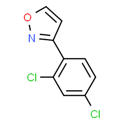 ChemSpider 2D Image | 3-(2,4-DICHLOROPHENYL)ISOXAZOLE | C9H5Cl2NO