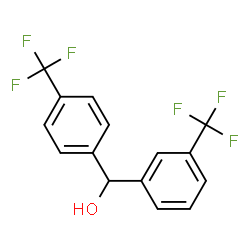 ChemSpider 2D Image | [3-(Trifluoromethyl)phenyl][4-(trifluoromethyl)phenyl]methanol | C15H10F6O