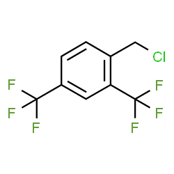 ChemSpider 2D Image | 2,4-Bis(trifluoromethyl)benzyl chloride | C9H5ClF6