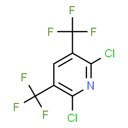 ChemSpider 2D Image | 2,6-Dichloro-3,5-bis(trifluoromethyl)pyridine | C7HCl2F6N